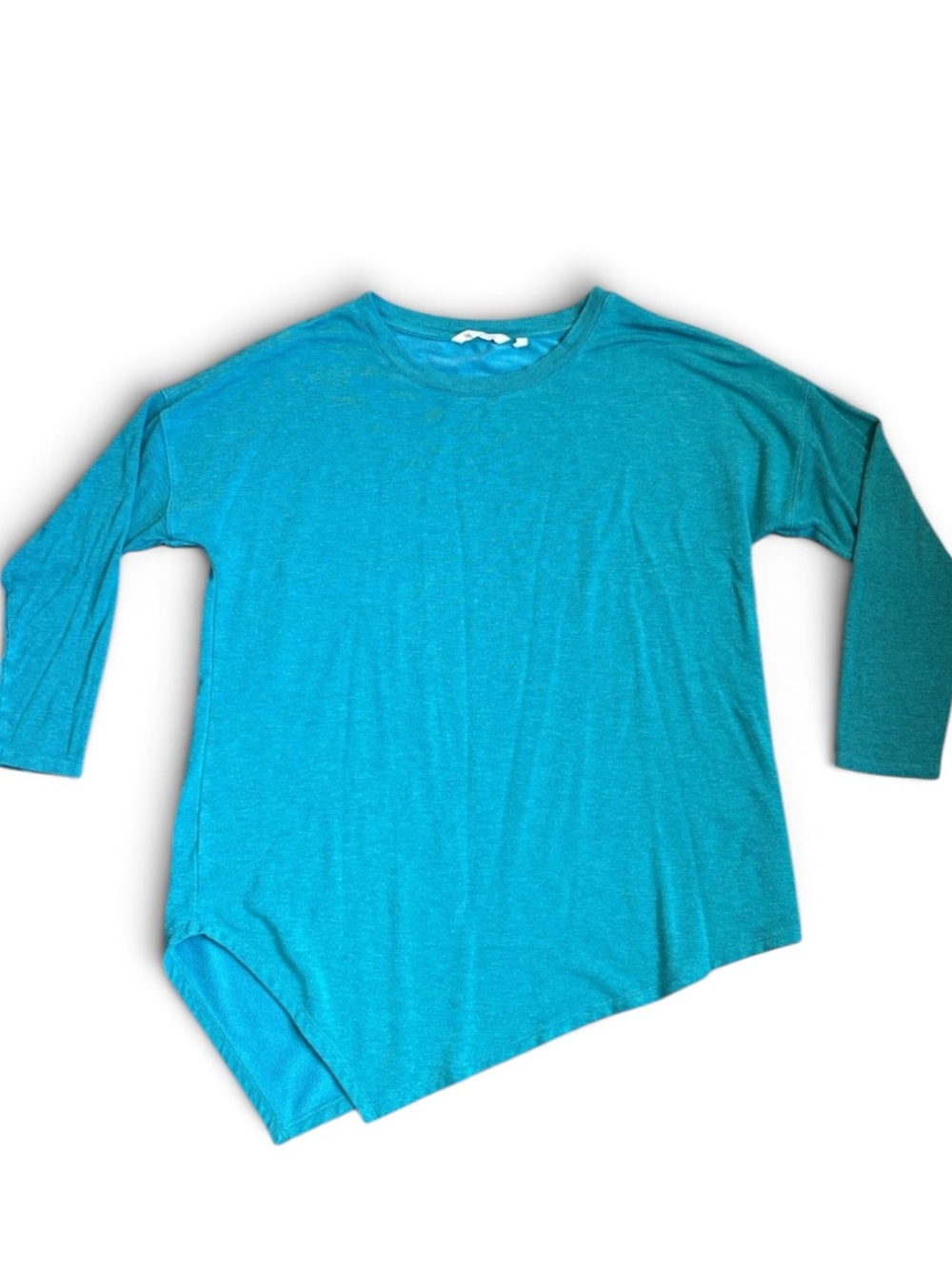 Soft Surroundings Asymmetric Tunic Top Women’s M Teal Flowy